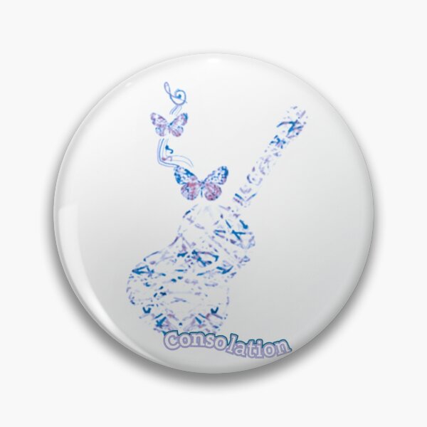 Item preview, Guitar Butterfly Consolation Blue designed and sold by IvaRenee.