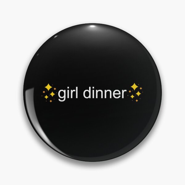Item preview, girl dinner tiktok viral white text starry designed and sold by EmeraldeaArt.