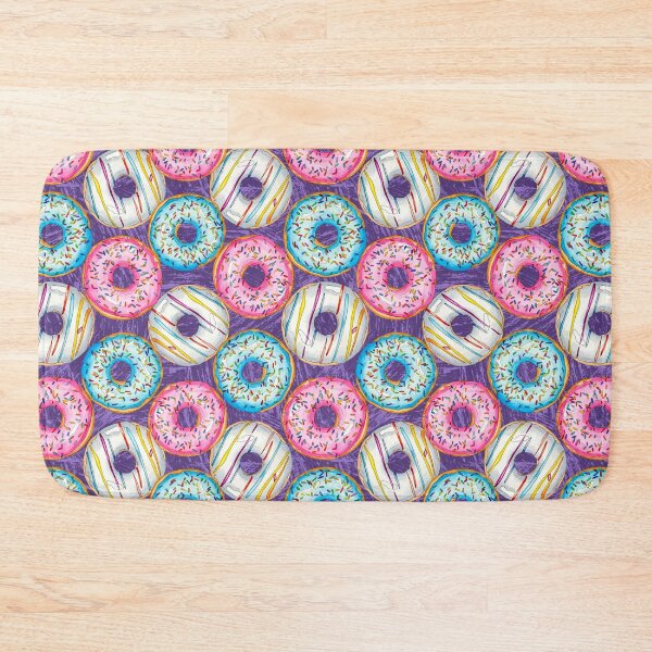 Item preview, Copy of Watercolor Donuts are Delicious on Purple designed and sold by Sockstomistic.