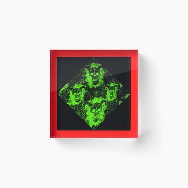 Item preview, Satanic Devil in Black and  Neon-Green by Iritof designed and sold by iritof.