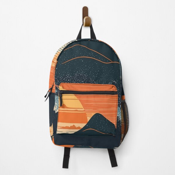 Item preview, Retro Orange Sunset on the Shore designed and sold by elearah1.