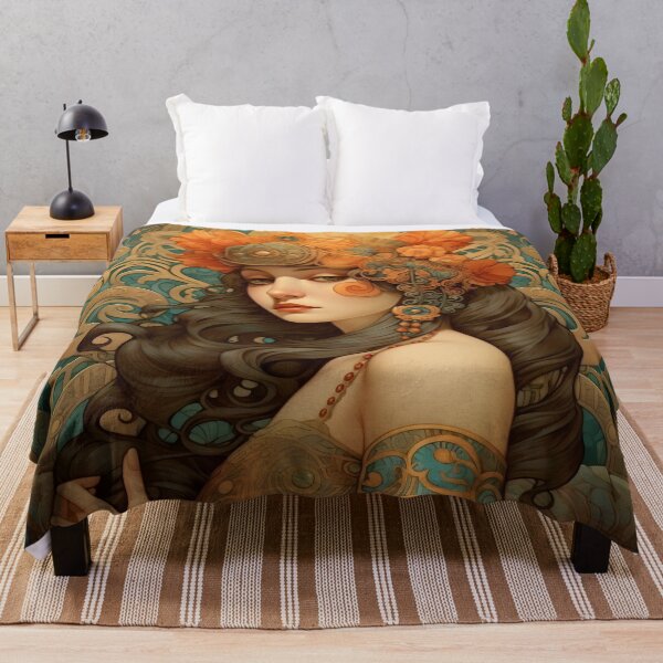 Item preview, Stunning Art Nouveau, gypsy themed digital print in offered in a variety of mediums designed and sold by dcrc.