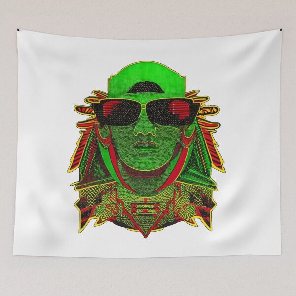 Artikelvorschau, Futuristischer Neon-Reggae-Funkster entworfen und verkauft von reggaeartgifts.
