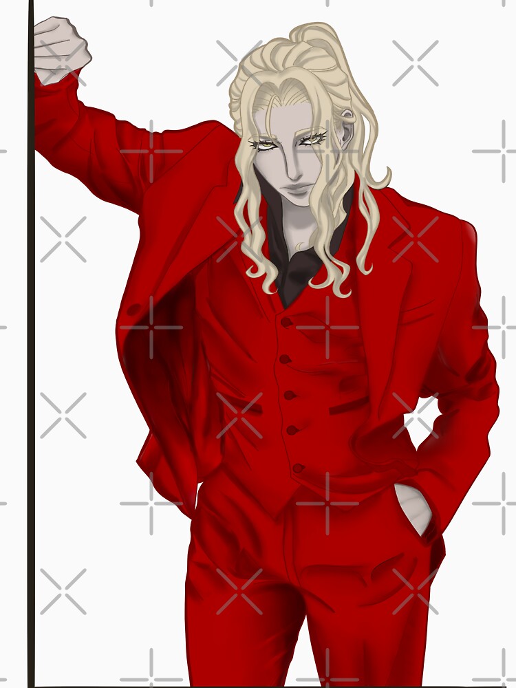 Disover Castlevania Alucard with High Ponytail in Red Suit | Classic T-Shirt
