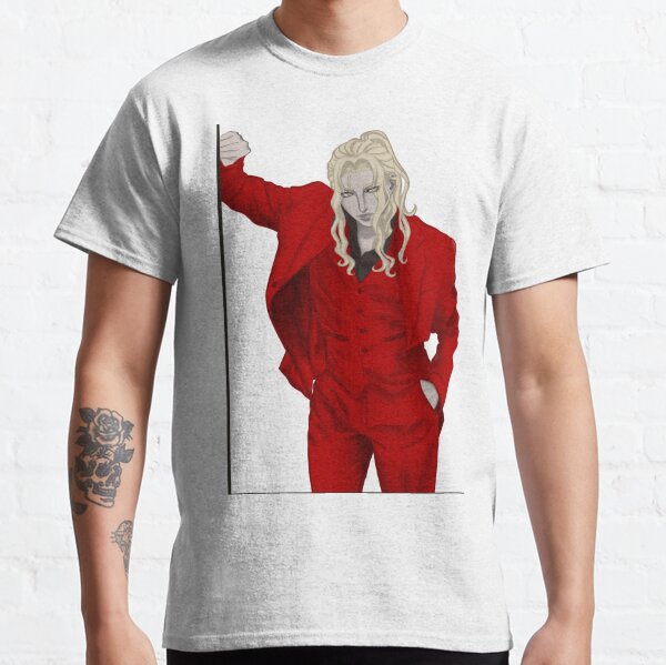 Disover Castlevania Alucard with High Ponytail in Red Suit | Classic T-Shirt