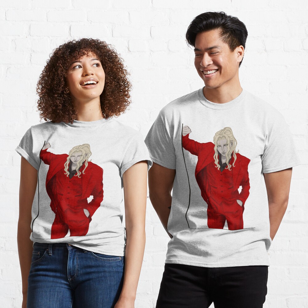 Discover Castlevania Alucard with High Ponytail in Red Suit | Classic T-Shirt