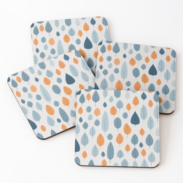 Item preview, Simple Clean Scandinavian leaves pattern designed and sold by ArtfulGallery1.