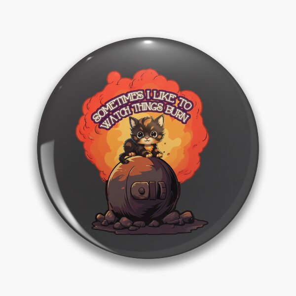 Item preview, Tortie Cat - Sometimes I like to watch things burn designed and sold by Bug & Brush.