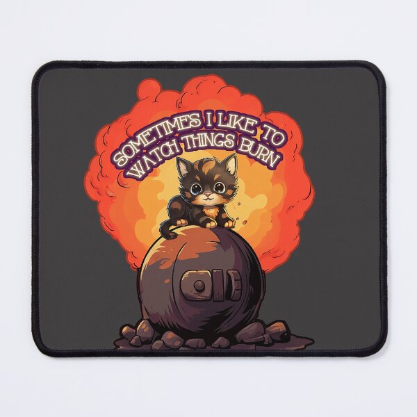 Item preview, Tortie Cat - Sometimes I like to watch things burn designed and sold by Bug & Brush.