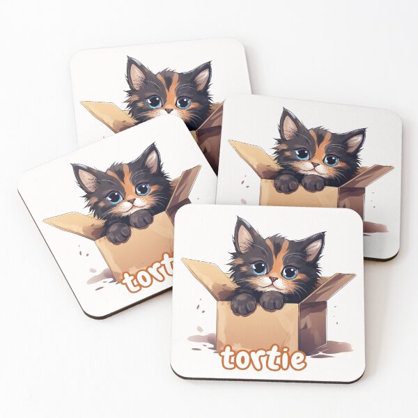 Item preview, Tortie In A Box / Kitten In A Box designed and sold by Bug & Brush.