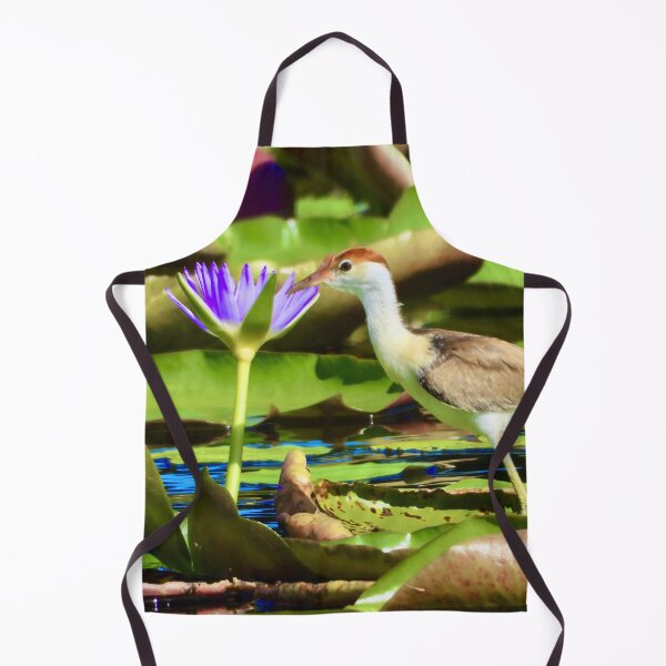 Item preview, Comb-Crested Jacana on lily pads designed and sold by Mark Grimsley.