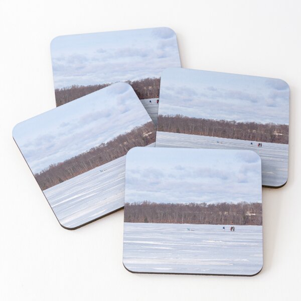 Item preview, Early Morning Icy walk on the pond designed and sold by Ruth Curtis.