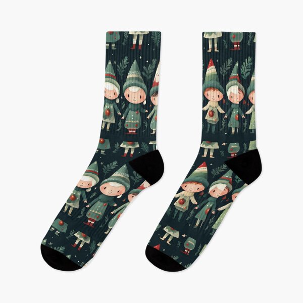 Item preview, Christmas Elf Pattern designed and sold by tropicaltee.
