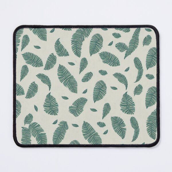 Item preview, Simple green leaves in beige background designed and sold by ArtfulGallery1.