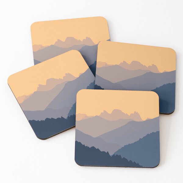 Item preview, Orange Blue Mountain Range designed and sold by CosioInc.