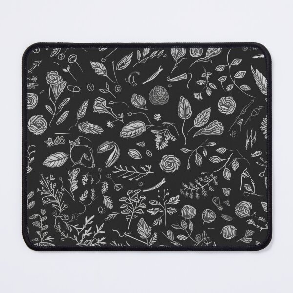 Item preview, Chalkboard Flower Doodles Pattern designed and sold by ReachingRoyalty.