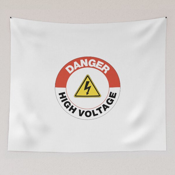 Item preview, Danger high voltage, safety matters designed and sold by Mqyou.