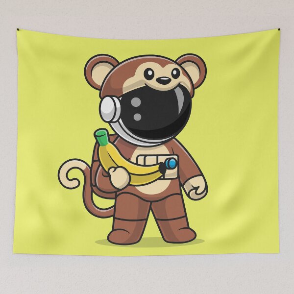 Item preview, Adorable Monkey Astronaut: A Playful Journey to Space designed and sold by hjian8219.