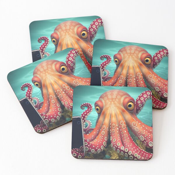 Item preview, Octopus Taken a Selfe designed and sold by purplesensation.
