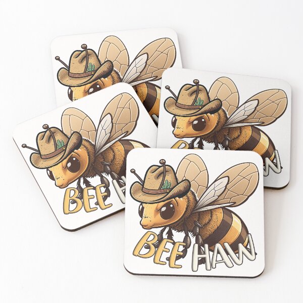 Item preview, Bee Haw / Cowboy Bee / Yee Haw designed and sold by Bug & Brush.