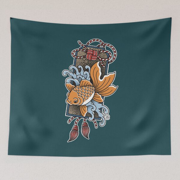 Item preview, Japanese Koi Fish Omamori Tattoo designed and sold by napiks.