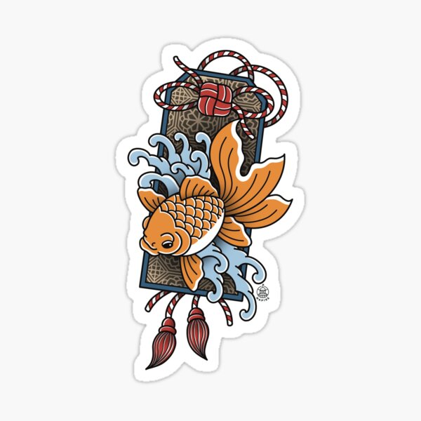 Item preview, Japanese Koi Fish Omamori Tattoo designed and sold by napiks.