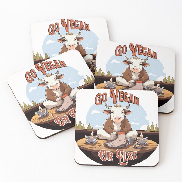 Item preview, Go vegan (or else) designed and sold by Bug & Brush.