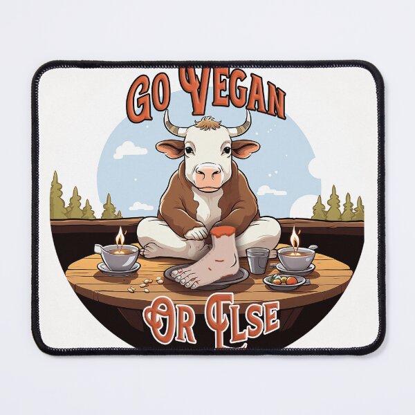 Item preview, Go vegan (or else) designed and sold by Bug & Brush.