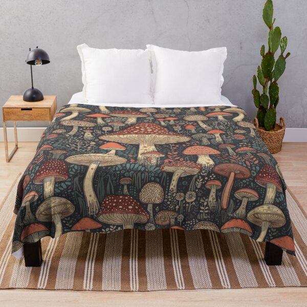 Item preview, Vintage Wild Mushroom Pattern designed and sold by ReachingRoyalty.