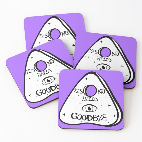 Item preview, White and Purple Ouija Planchette designed and sold by Charlottieloux.