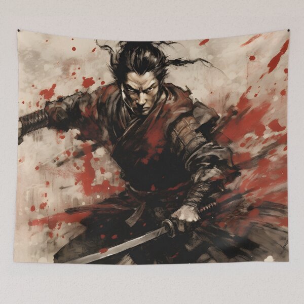 Item preview, Samurai TCG OCG Shogun Miyamoto Musashi Playmat Size 14"x24" 60x35CM Mousepad Game Mat Mouse Pad Gamemat designed and sold by coolplaymats.