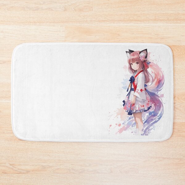 Item preview, Kawaii baby in Kitsune fox kimono designed and sold by CatCoconut-Art.