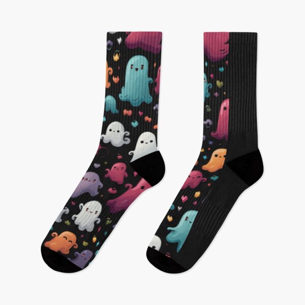 Item preview, cute ghost, halloween pattern - halloween themed designed and sold by TEEJAMBOREE.