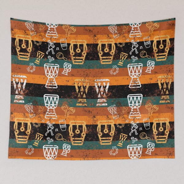 Item preview, Djembe is My Soul, African Drum Pattern designed and sold by MELOYADINA.