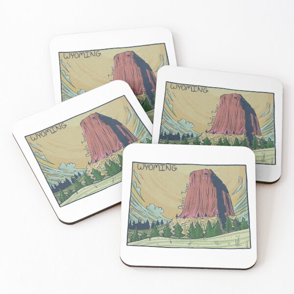 Item preview, Devils Tower Wyoming Sticker designed and sold by CharpyCo.