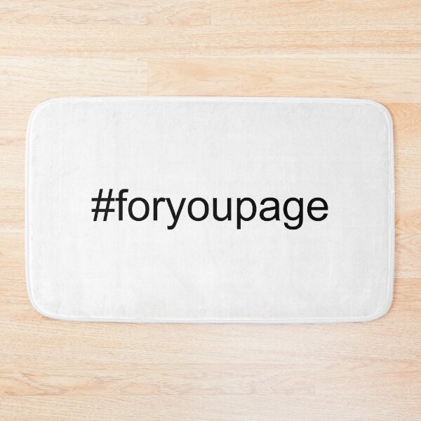 Aperçu de l'œuvre #foryoupage tiktok simple texte noir viral créée et vendue par EmeraldeaArt.