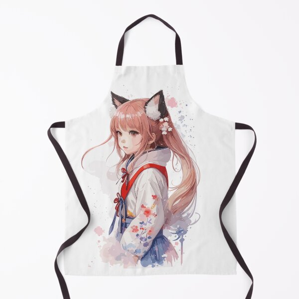 Item preview, Kawaii baby in Kitsune fox kimono designed and sold by CatCoconut-Art.