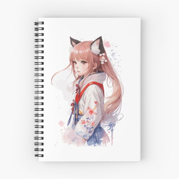 Item preview, Kawaii baby in Kitsune fox kimono designed and sold by CatCoconut-Art.