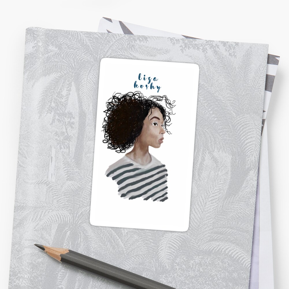  Liza  Koshy  painting Stickers  by fandombitch Redbubble