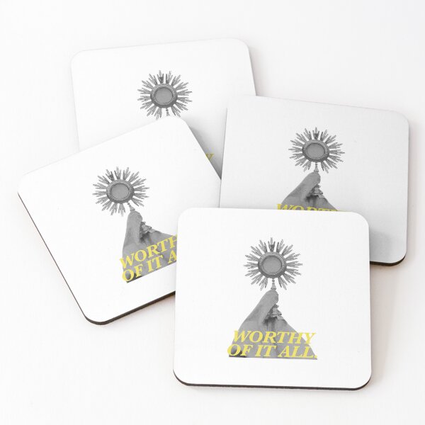Item preview, Copy of Worthy of it All (B&W, Yellow Font) designed and sold by grace-eliz.