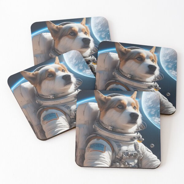 Item preview, astronaut dog designed and sold by Jambonfromage.
