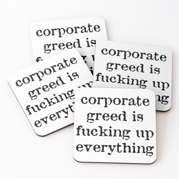 Item preview, Corporate Greed designed and sold by Texterns.