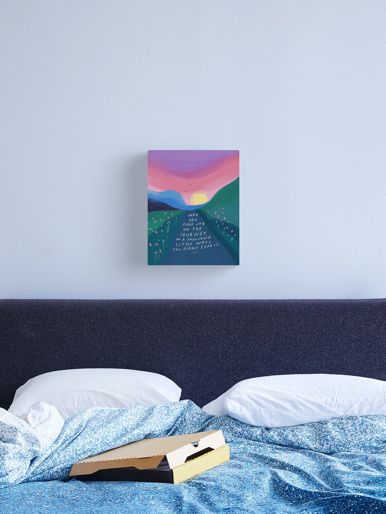 Thumbnail 1 of 3, Canvas Print, joy on the journey designed and sold by Morgan Harper Nichols.