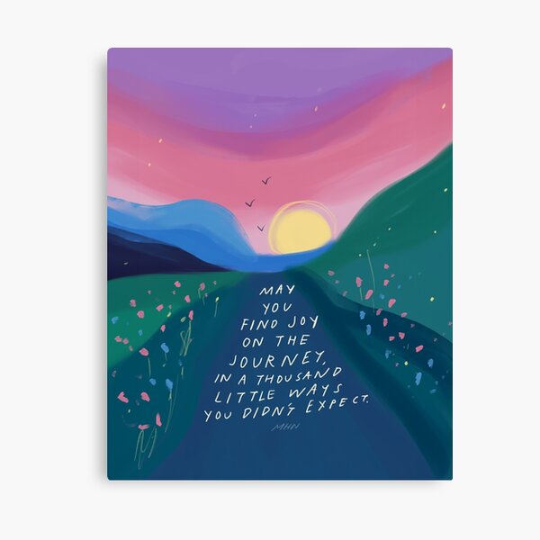 joy on the journey Canvas Print