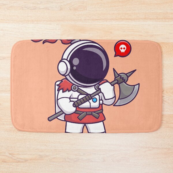 Item preview, Cosmic Adventurer: Cute Astronaut Knight and Viking - Cartoon Vector Icon Illustration designed and sold by hjian8219.