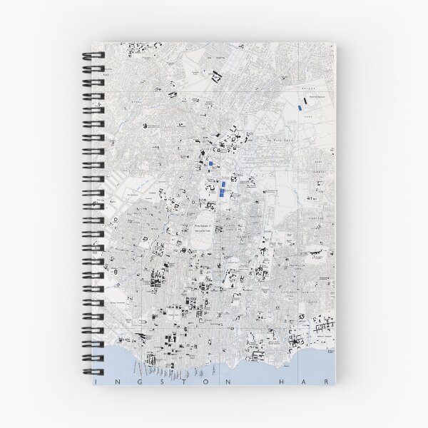Item preview, Vintage Kingston Jamaica Map (1962) designed and sold by BravuraMedia.