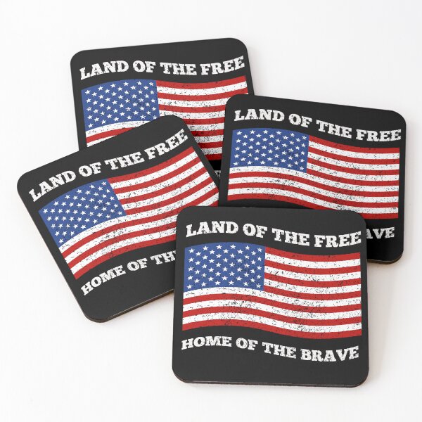 Item preview, Land of The Free Home Of the Brave designed and sold by netfires.