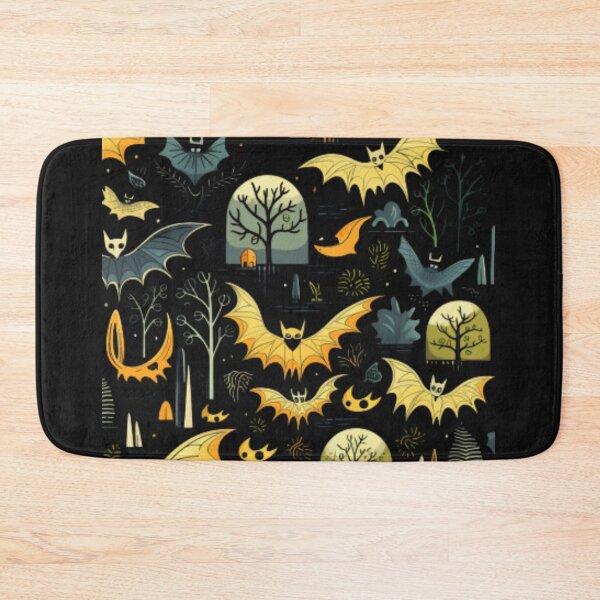 Item preview, bat themed halloween print - halloween themed  designed and sold by TEEJAMBOREE.