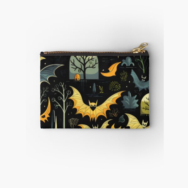 Item preview, bat themed halloween print - halloween themed  designed and sold by TEEJAMBOREE.