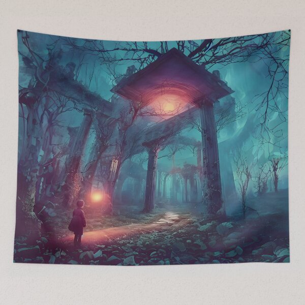 Item preview, Dreamy liminal anemoia painting designed and sold by ArthurVandelay.